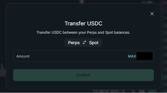Perps-Spot Transfer